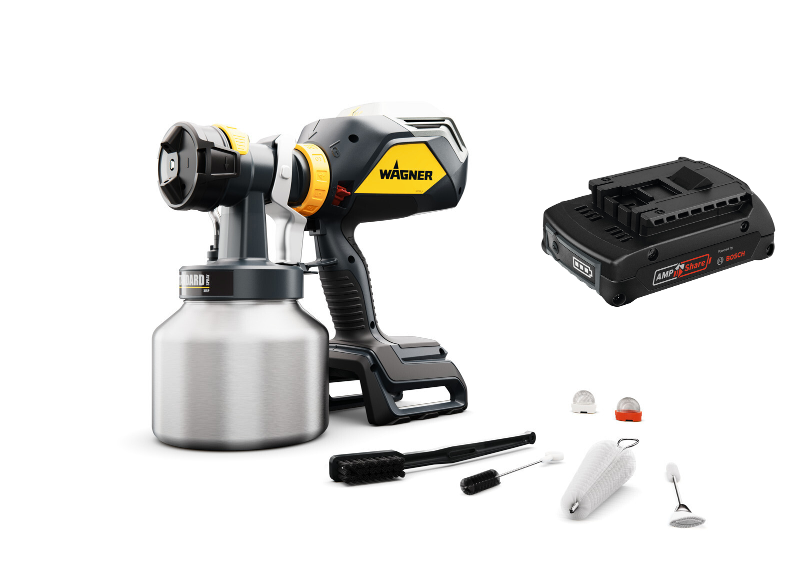 Wagner XVLP FinishControl 4000 18V Standardspray + batteria Bosch AmpShare 18V