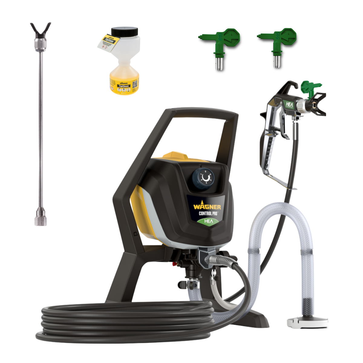 Wagner Airless HEA Control Pro 350 R + prolunga 60 cm + ugello 515 + ugello 619 + TipClean