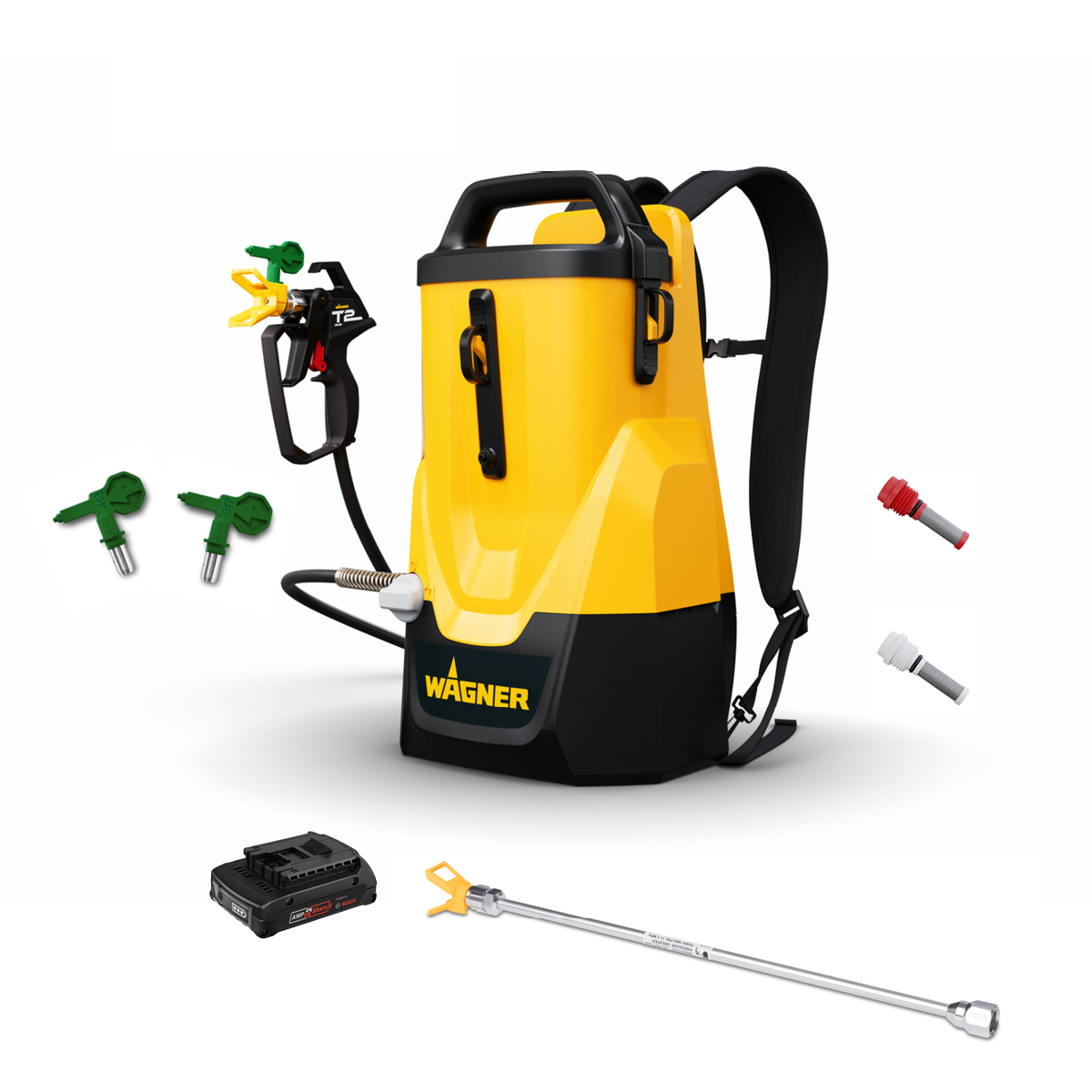 Airless Control Pro 300 Move 18V + batterie + Prolunga 25cm + Ugello 413 + Ugello 517