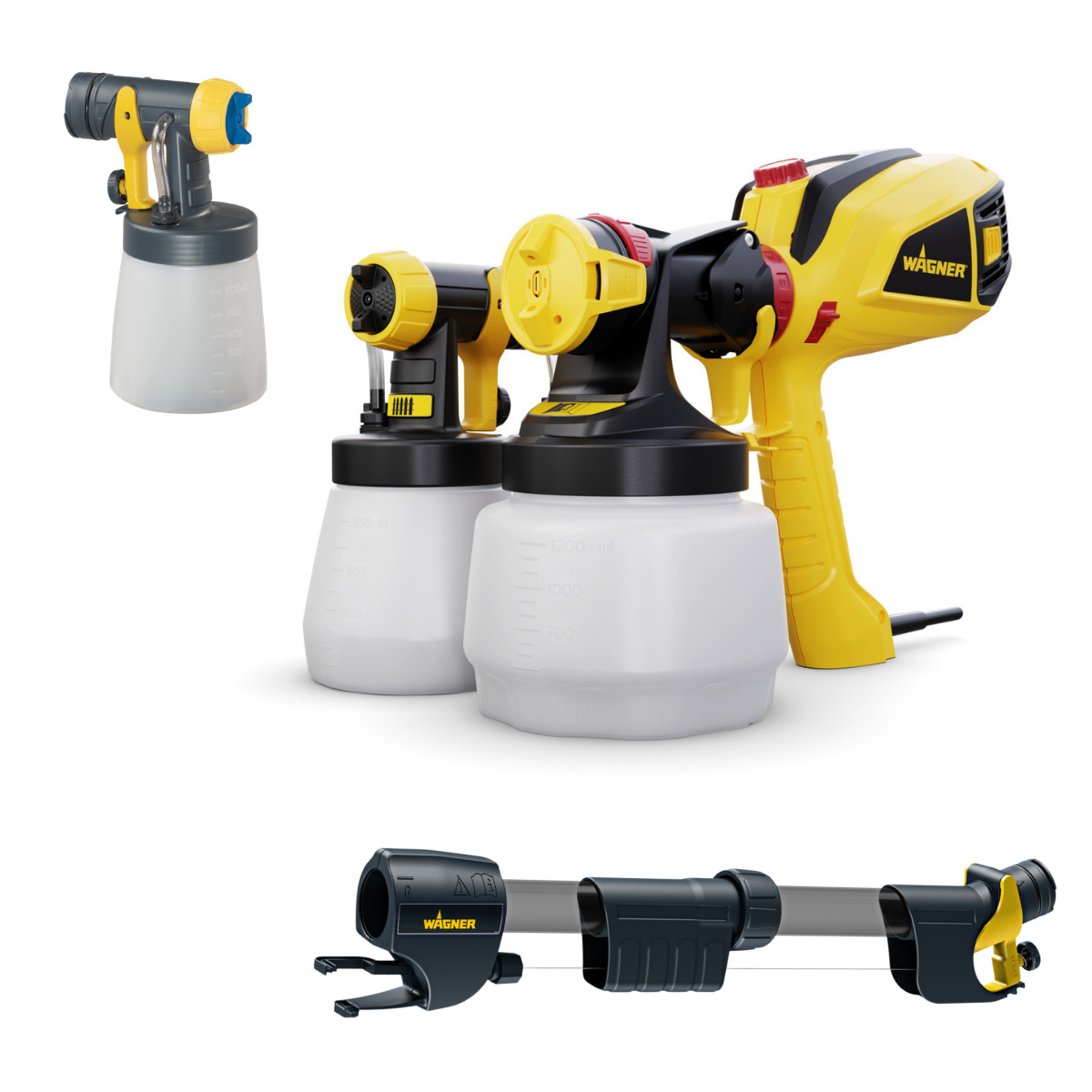 Wagner Universal Sprayer W 590 FLEXiO + prolunga manico 60 cm + inserto Brilliant