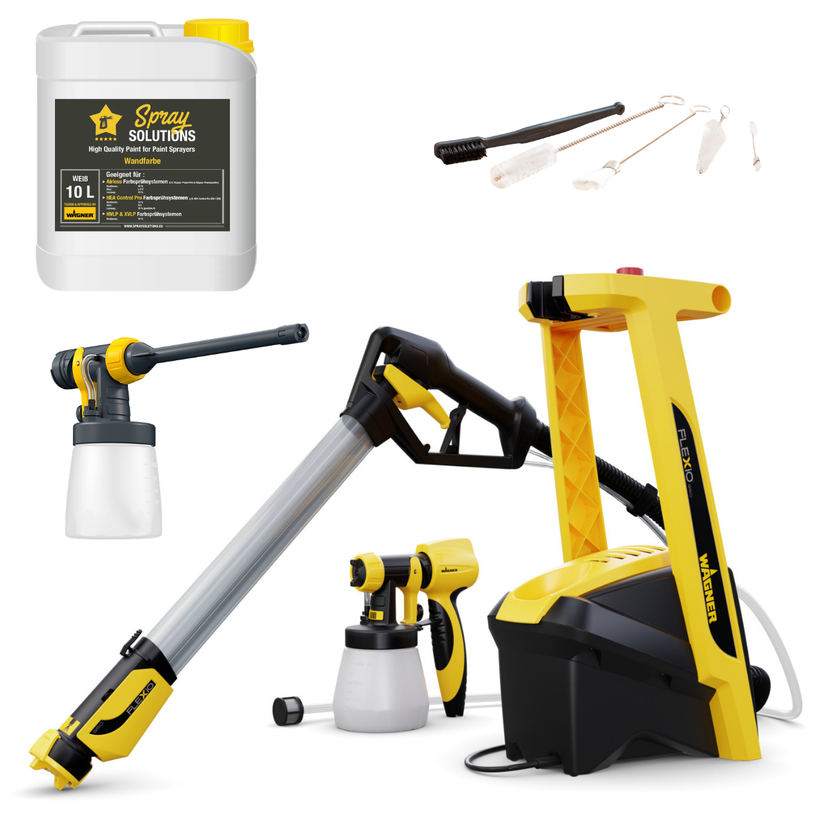Wagner W 950 FLEXiO + Inserti Extra Corner&Reach + Pittura murale 10l nel pacchetto esclusivo
